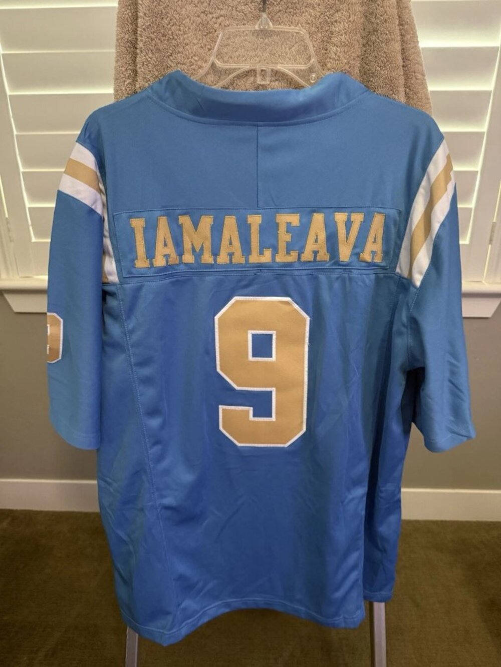 Nico Iamaleava Blue Jersey Vapor Stitched